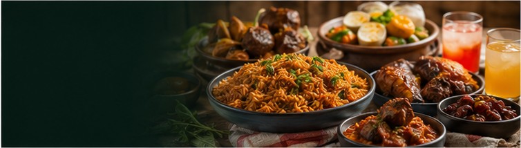 African meals and drinks